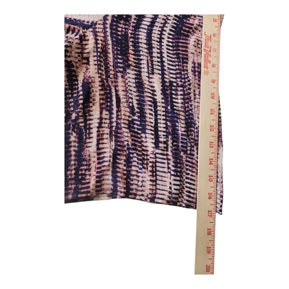 Nic + Zoe Blouse Boho Keyhole Blue Pink XL Womens Silk Blend Casual - Picture 8 of 16